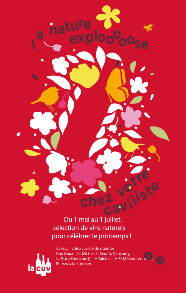 affiche la cuv vin nature la nature explose chez votre caviste 