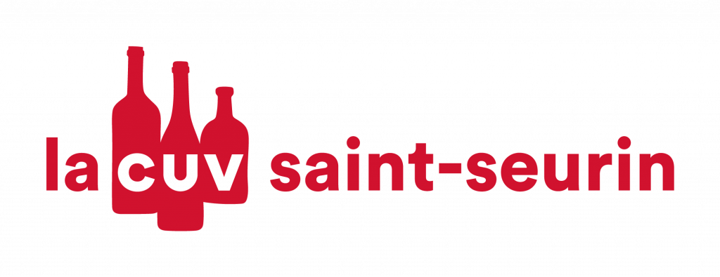 Logo rouge sur fond neutre de la CUV Saint Seurin.