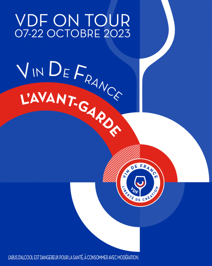 Vins de France on Tour( vins de France en tournée).Du 7 au 22 Octobre 2023. L'avant-garde.
