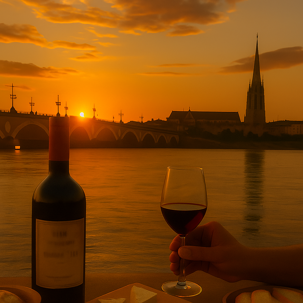 degustation au Coucher de Soleil rsur bordeaux saint michel